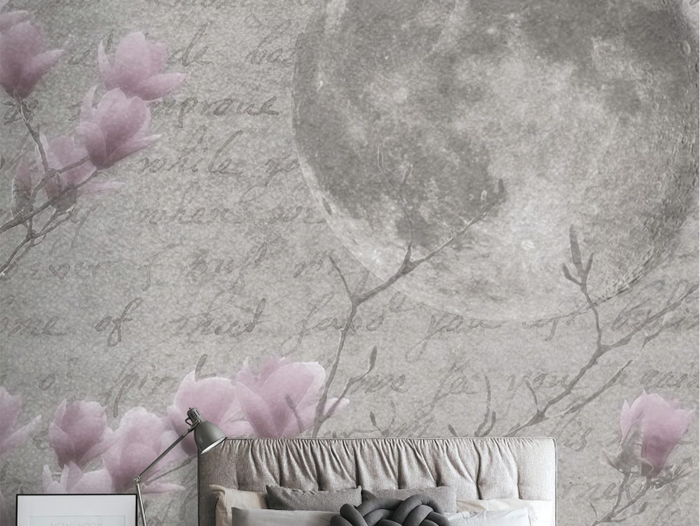 LUNA - Washable landscape vinyl wallpaper _ Carta da Parati Artistica